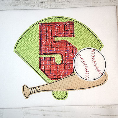 baseball applique 5